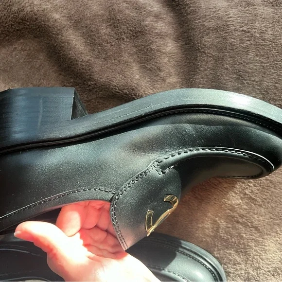 CHANEL LOAFERS BLOCK SHOES CC LOGO - Picture 11 of 16